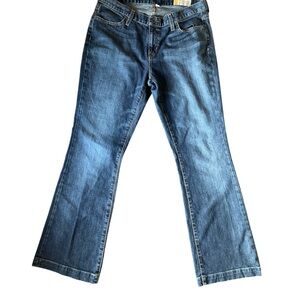 Gap Long and Lean Stretch Bootcut Jeans Medium Wash